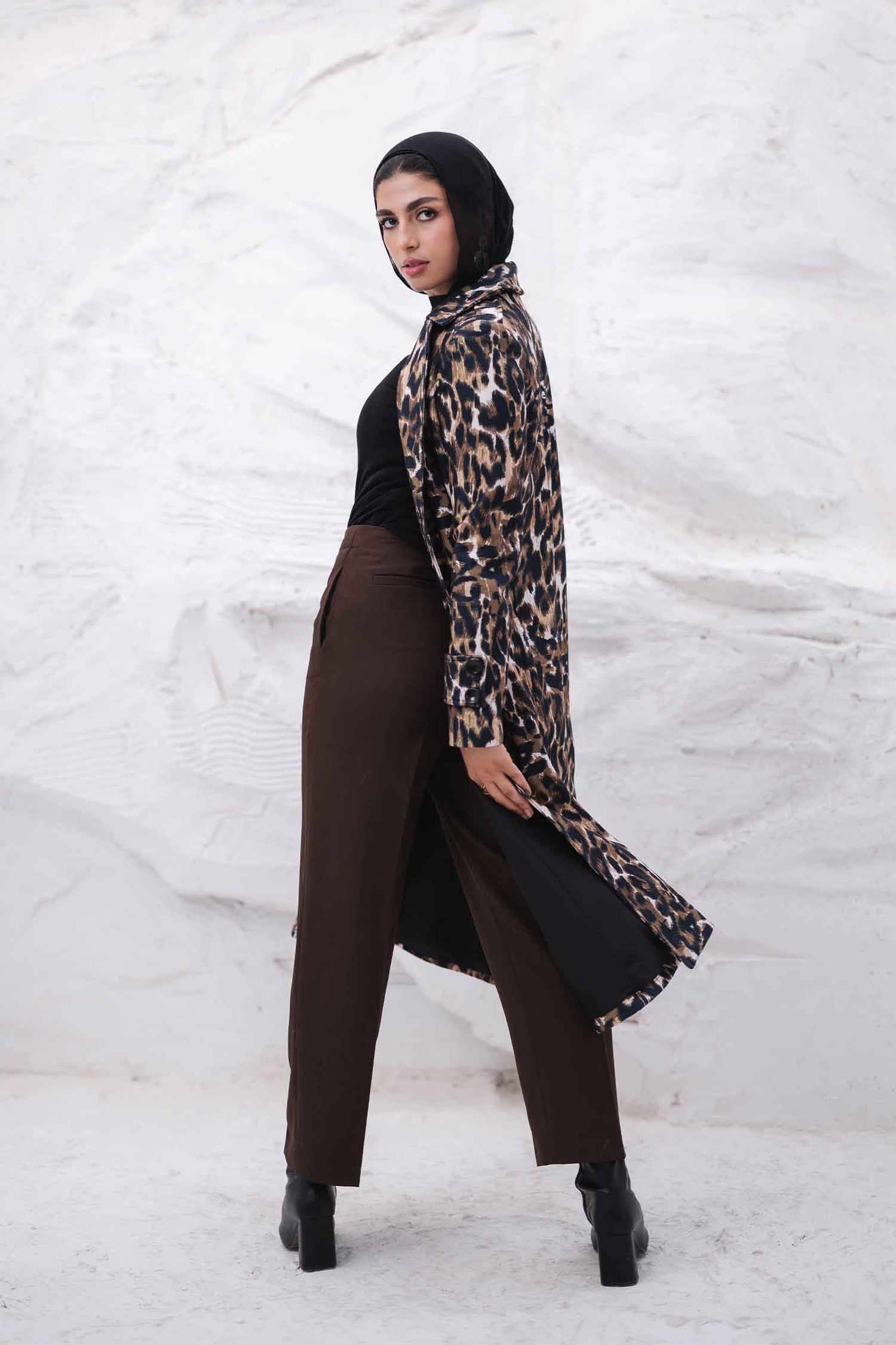 TIGER WOOL BLENDED COAT