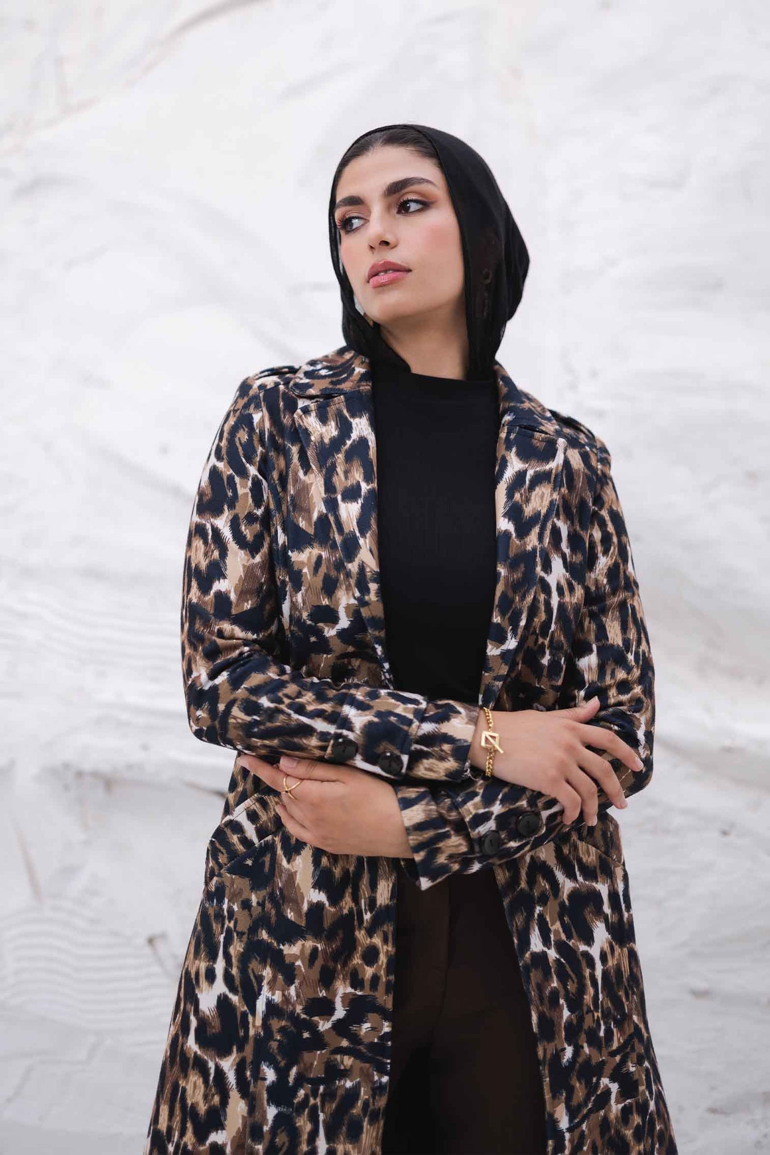TIGER WOOL BLENDED COAT