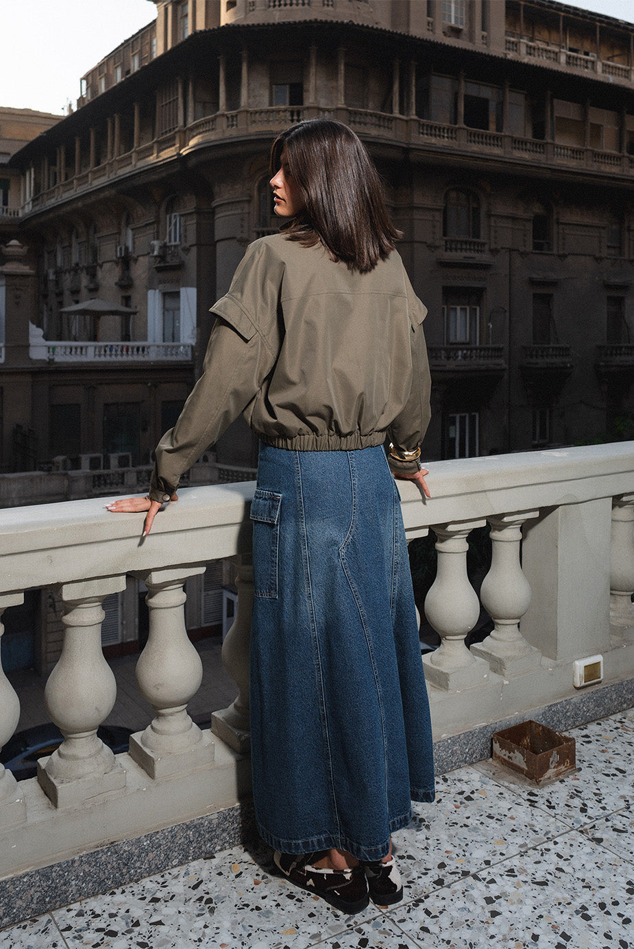 Denim skirt