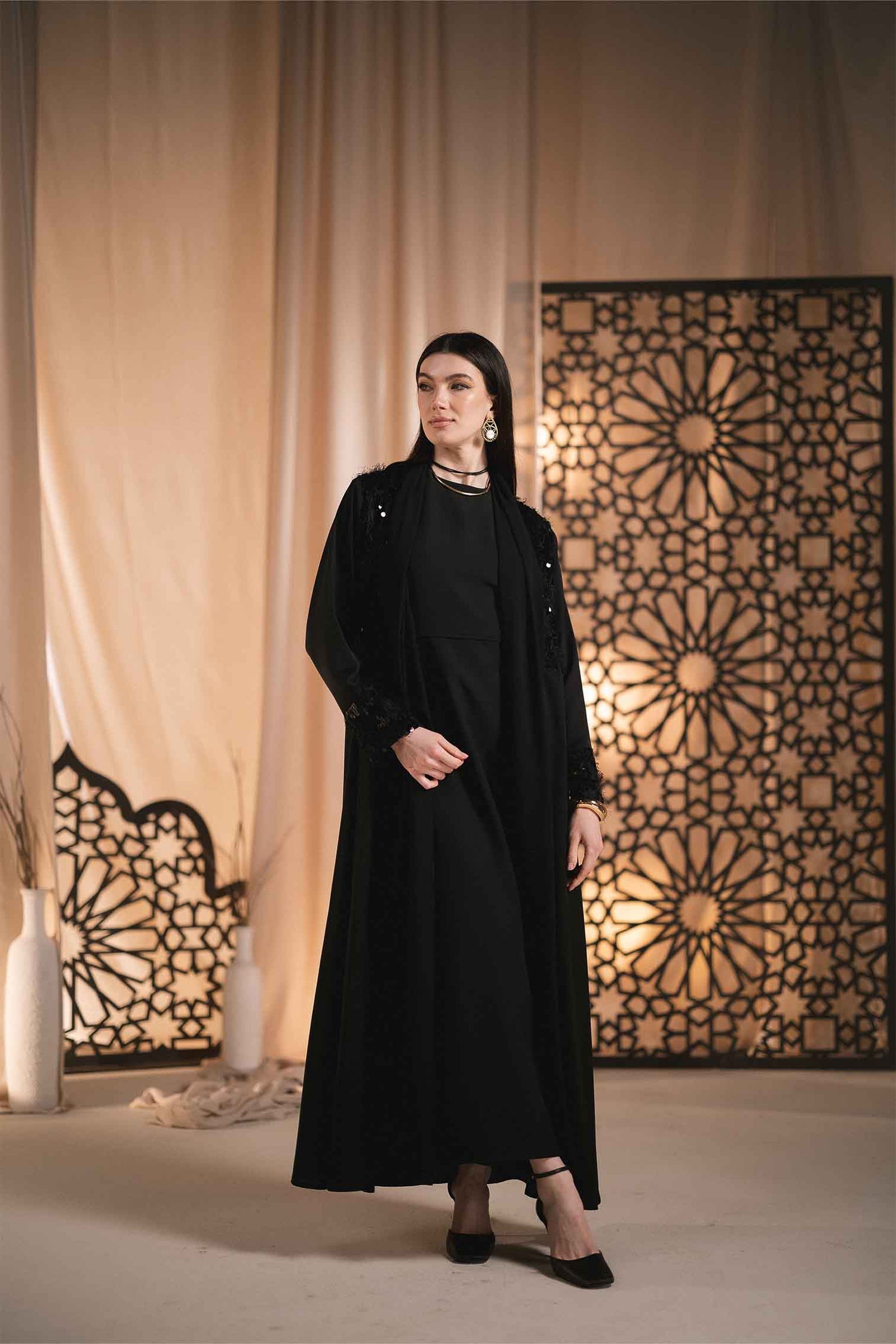 Sequin Abaya