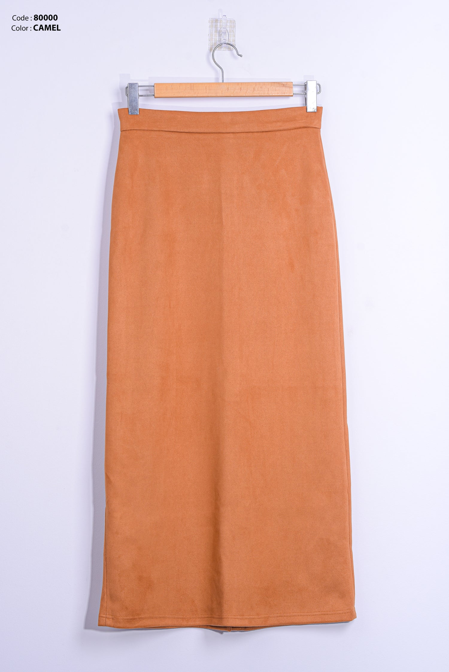 SUEDE PENCIL SKIRT