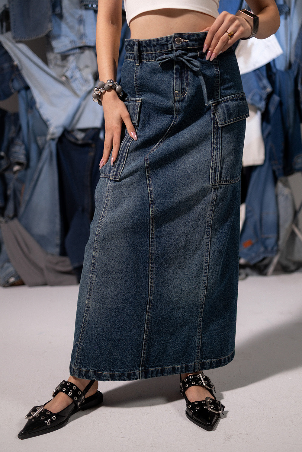 Denim skirt
