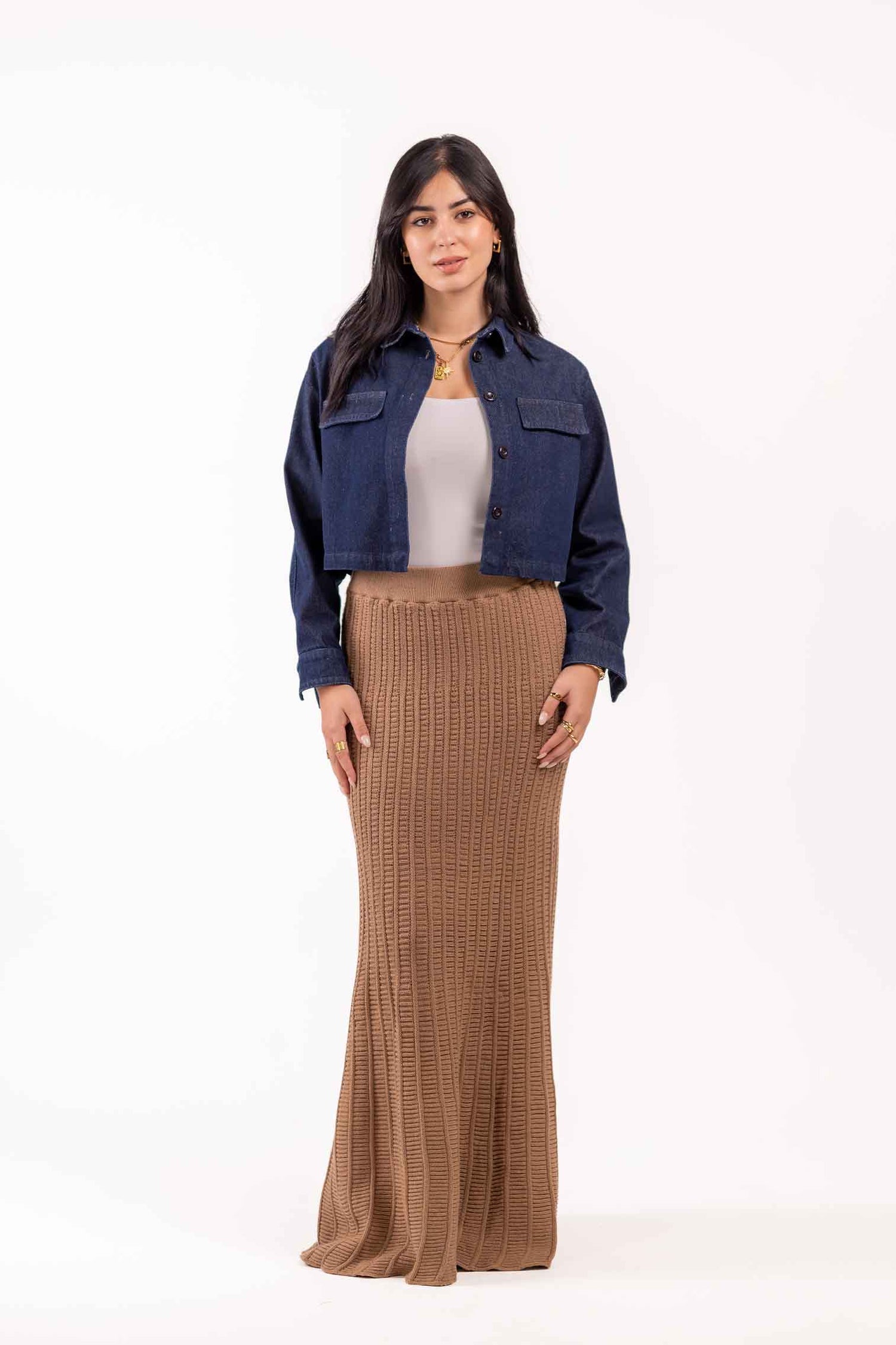 PLAIN  KNIT SKIRT