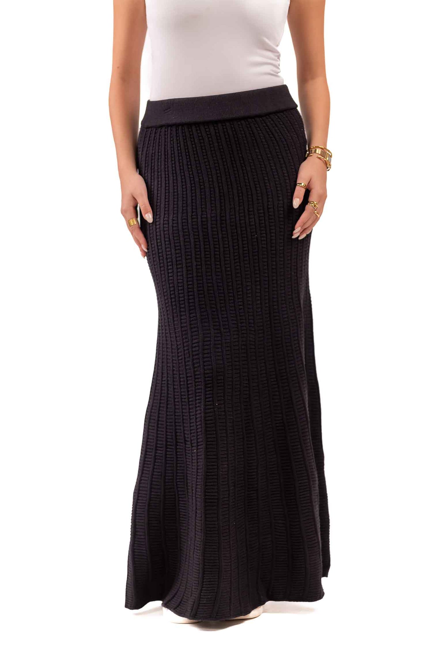 PLAIN  KNIT SKIRT