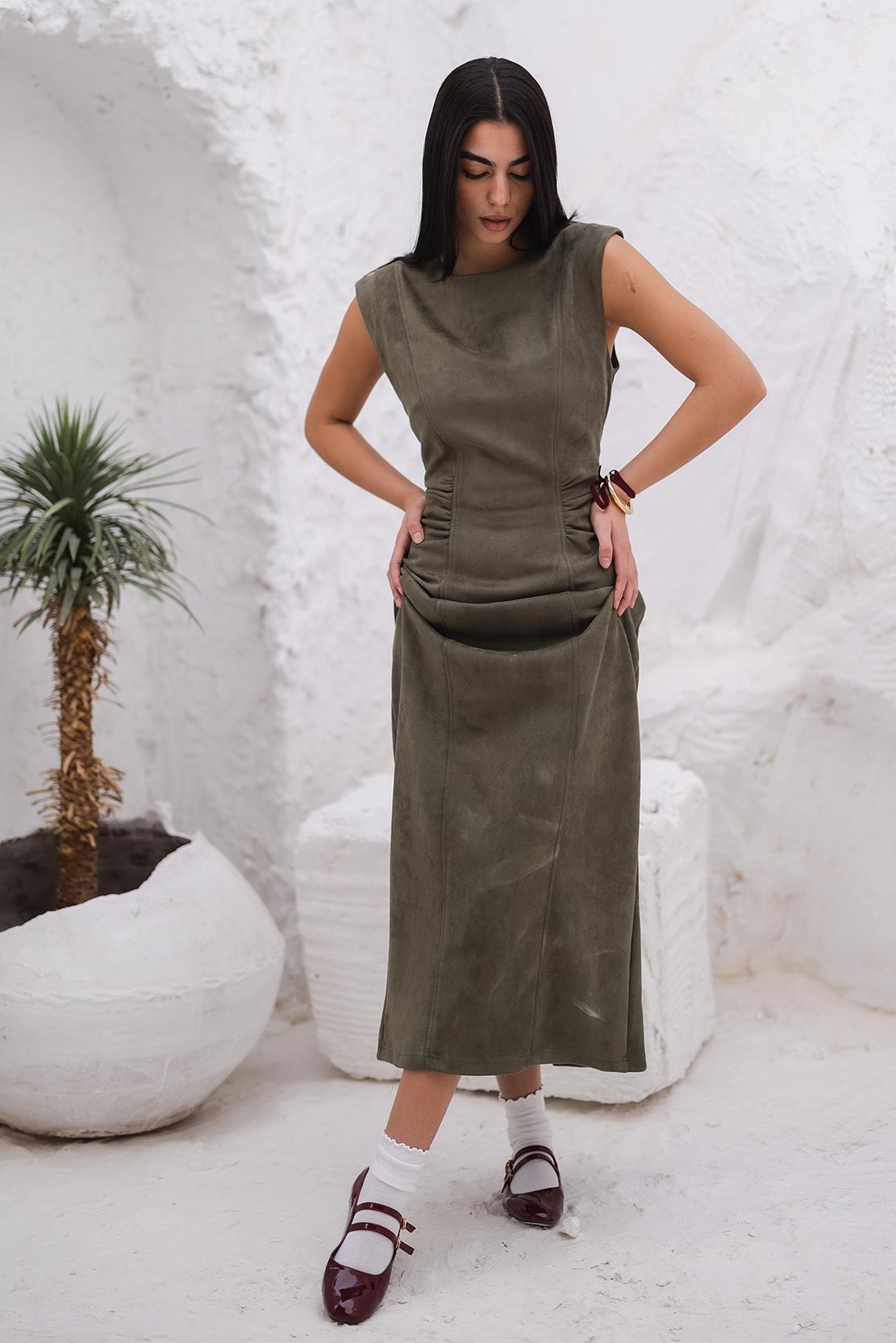 SUEDE BASIC DRESS