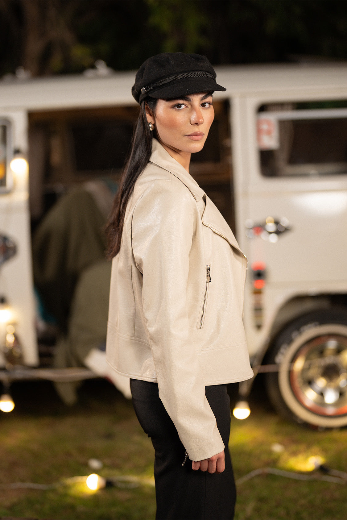 Faux Leather Biker Jacket