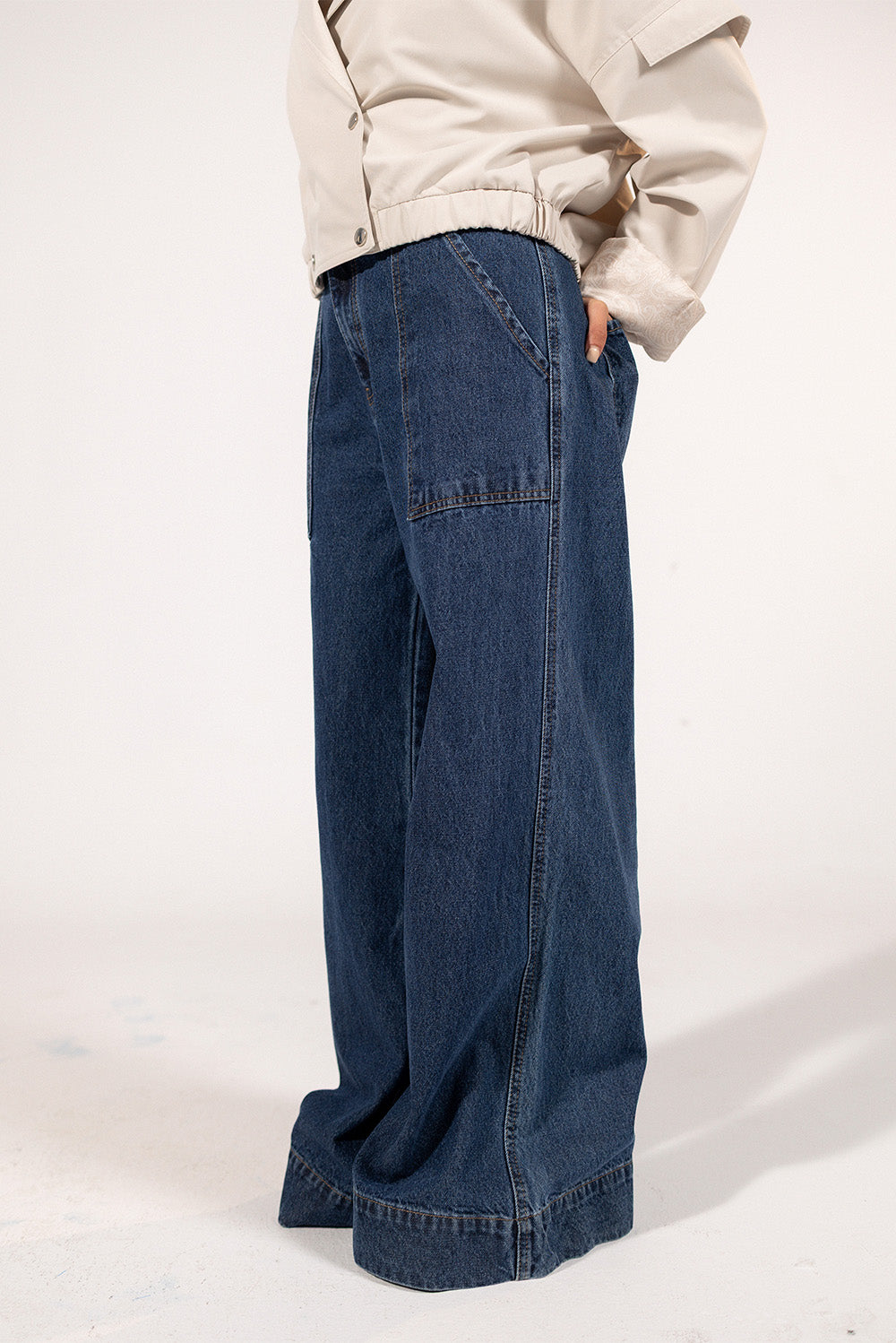 Flare Denim Pants