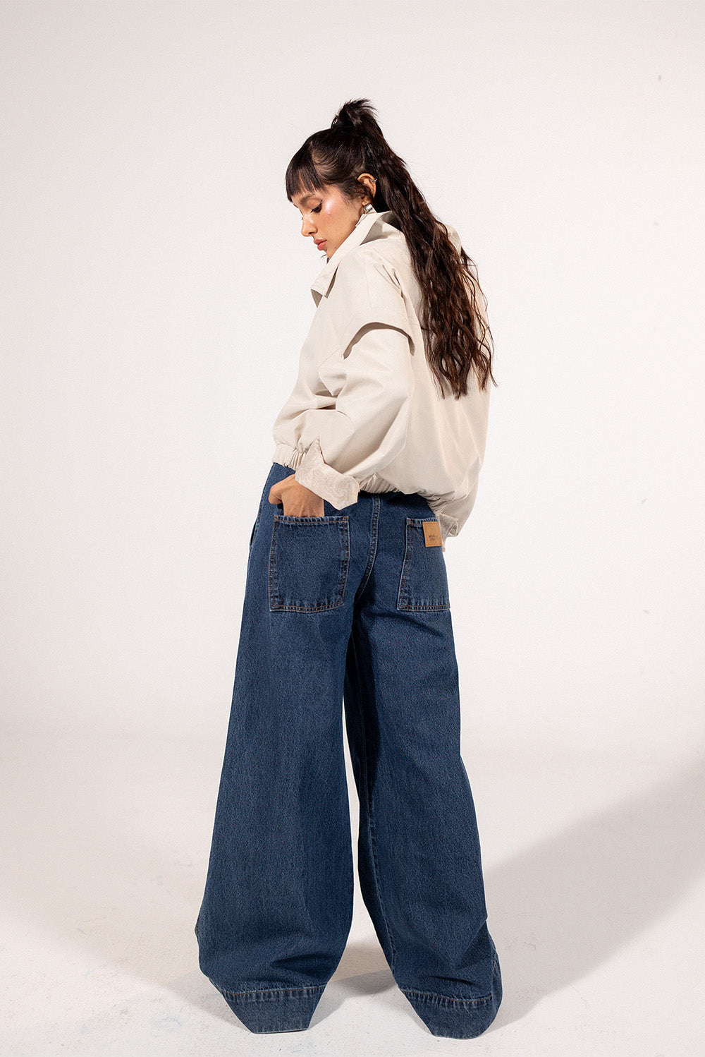Flare Denim Pants