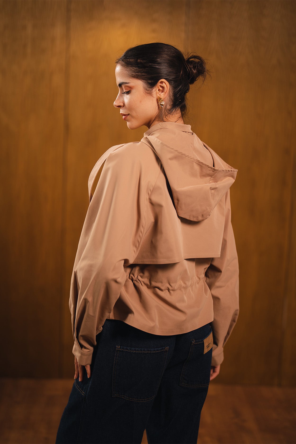 Drawstring Waist Jacket