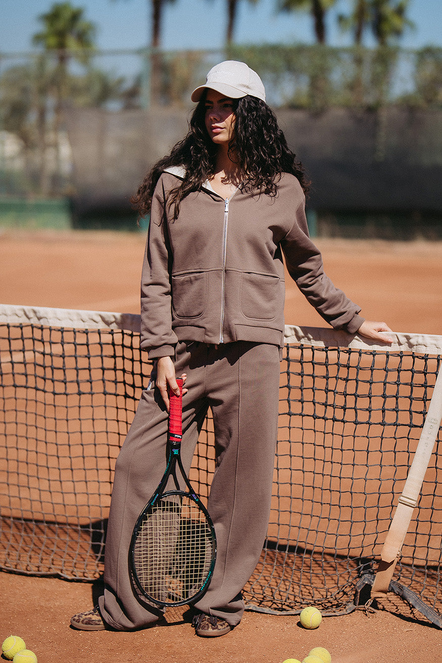 Double face Zip-Up Hoodie