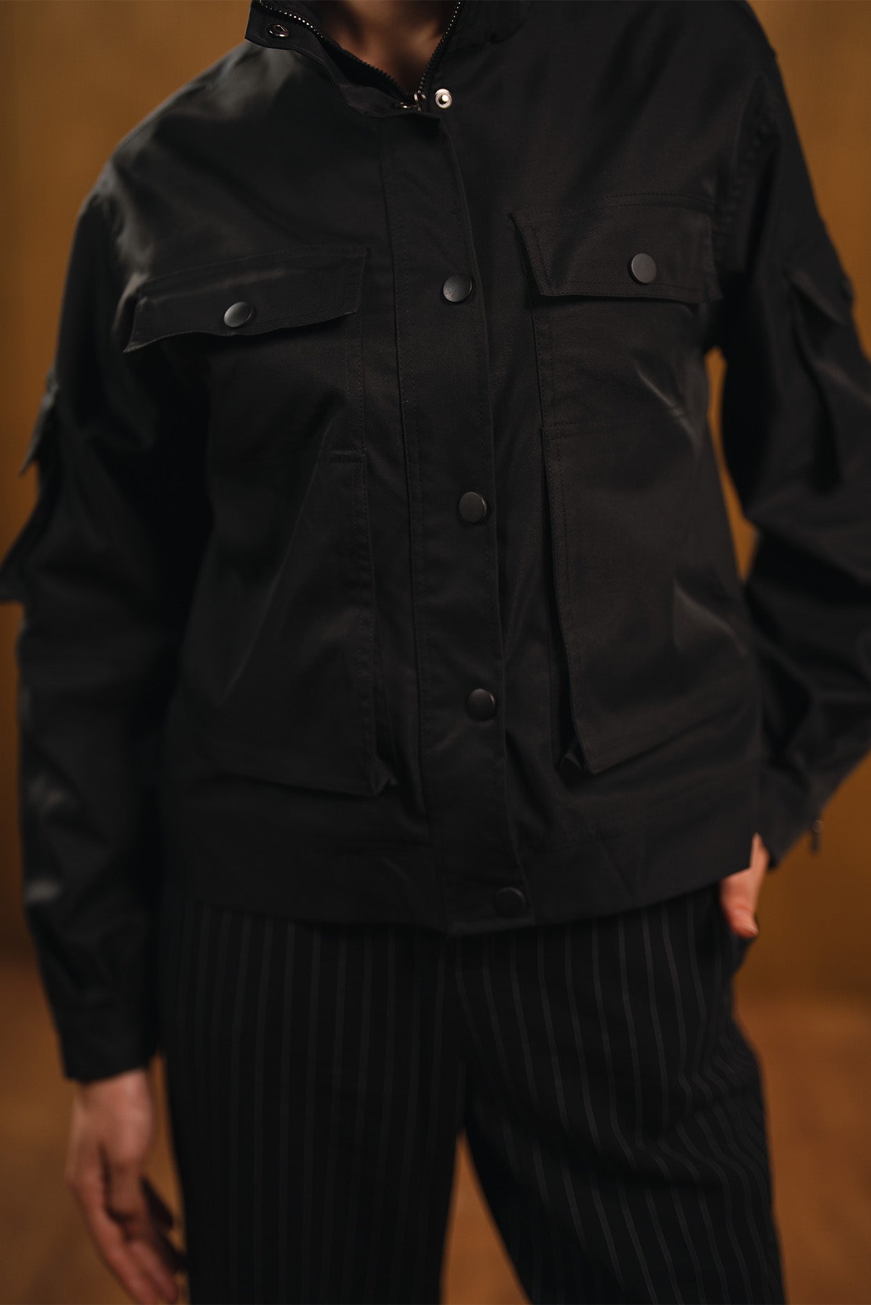 Cropped Utility Jacket
