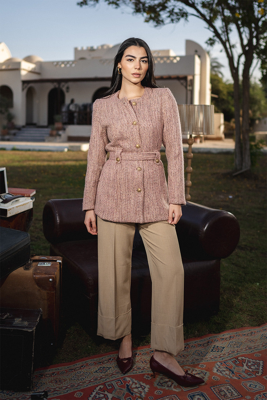 Textured Button Jacket