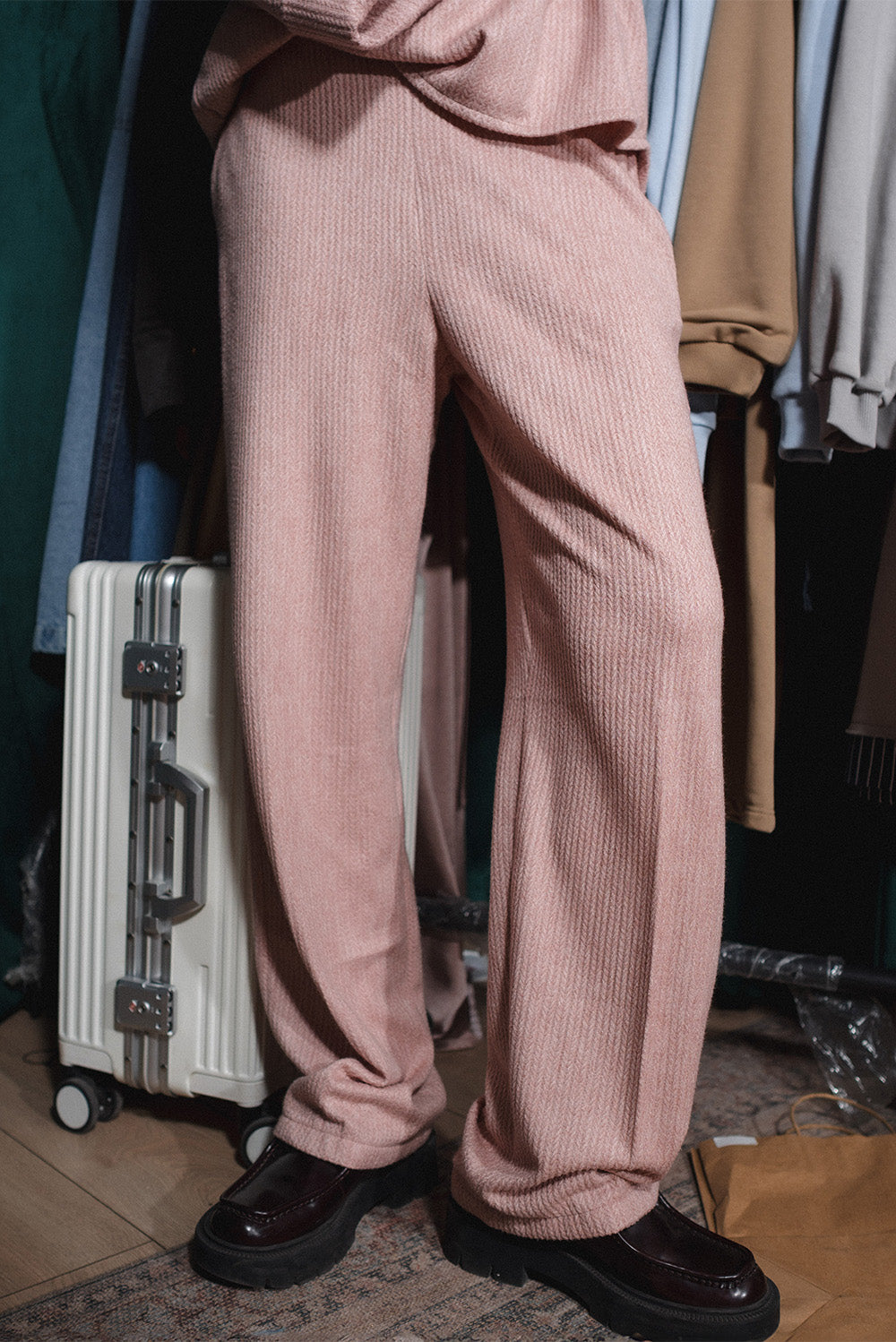 Ribbed Knit Lounge Pants