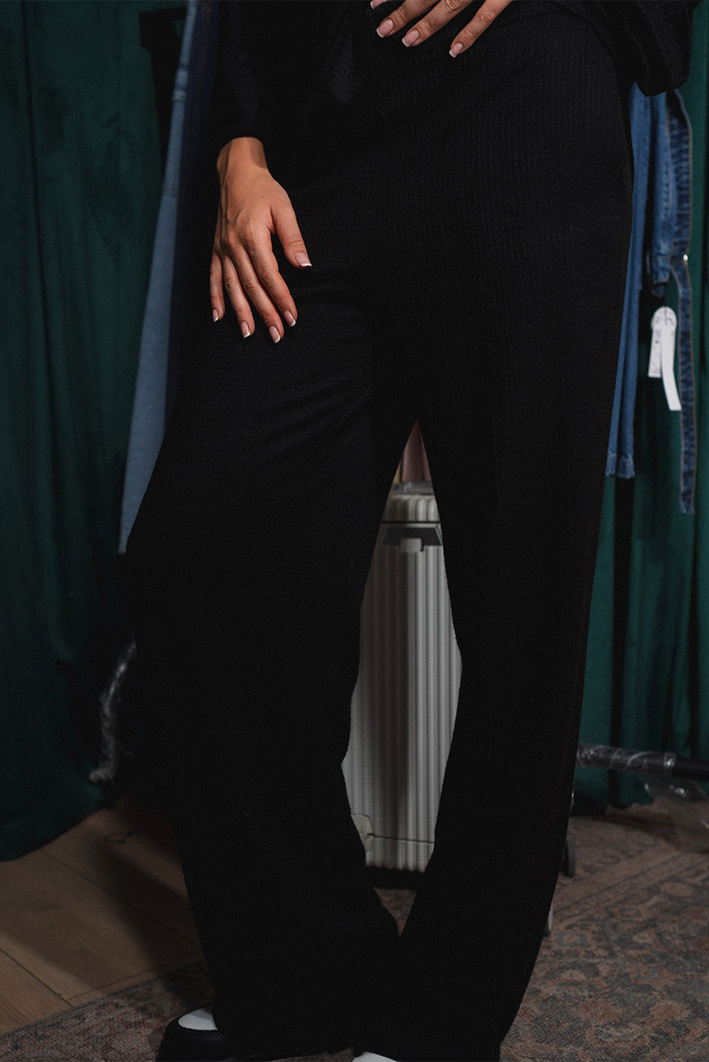 Ribbed Knit Lounge Pants
