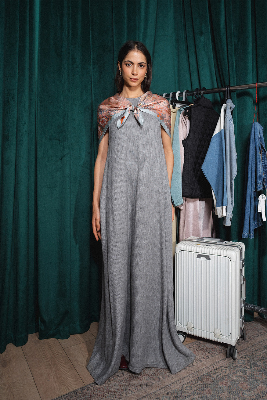 Wool Blend Maxi Dress