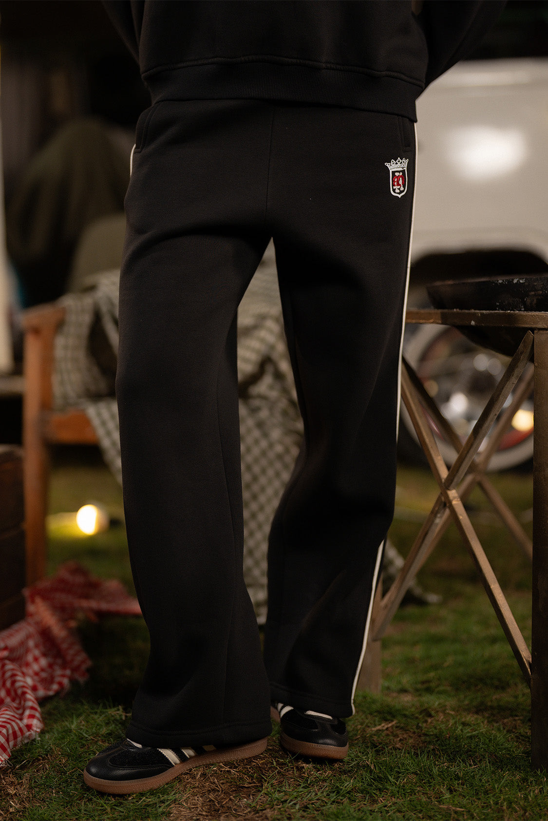 Cream Relaxed Fleece Joggers