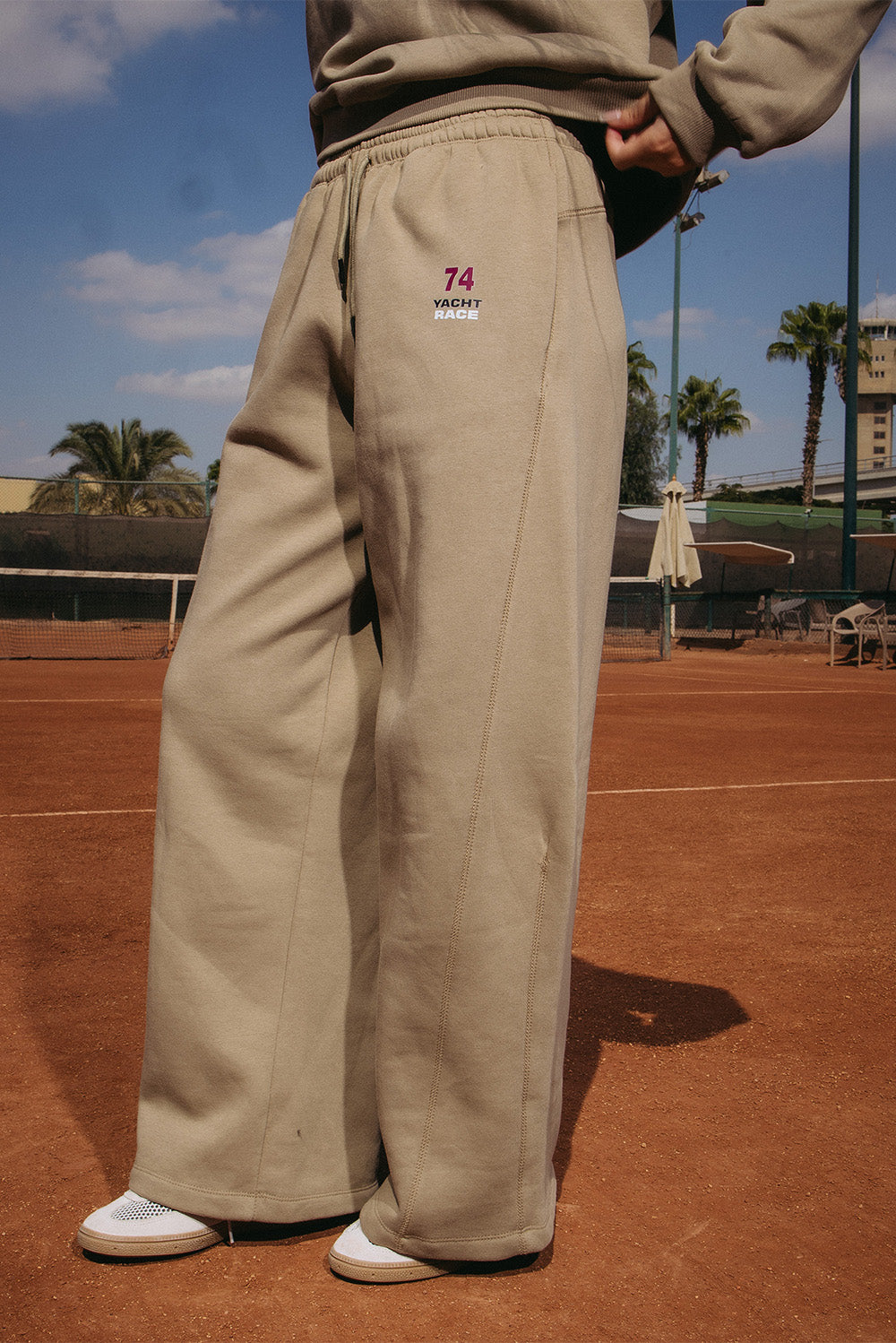 Wide Leg Fleece Sweatpants