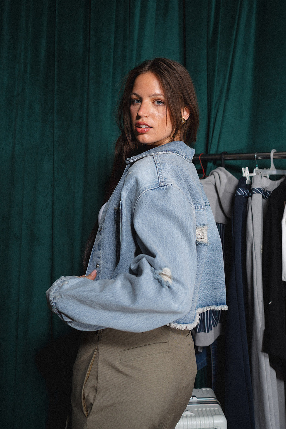 Cropped Denim Jacket