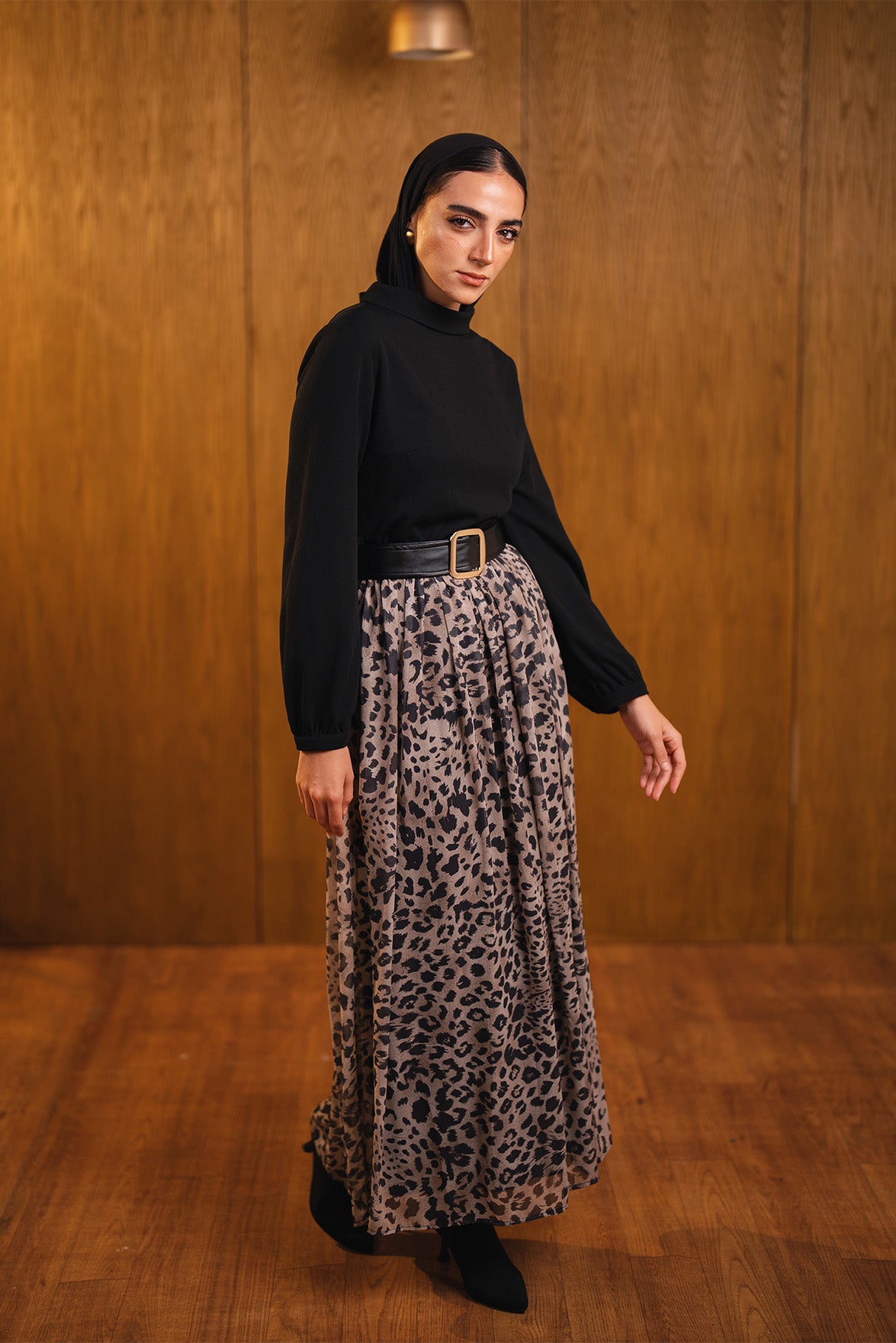 Leopard Print Maxi Dress