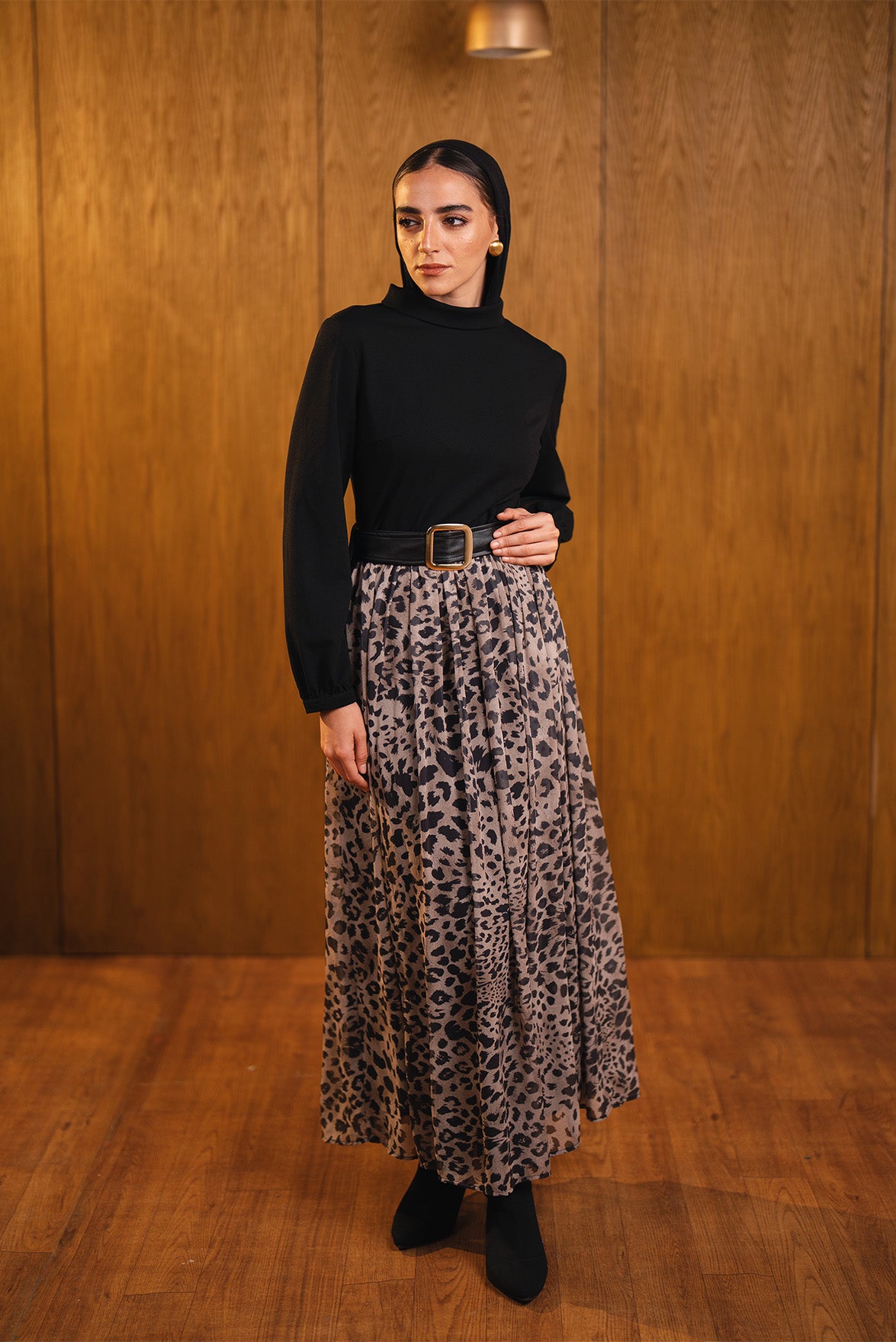 Leopard Print Maxi Dress