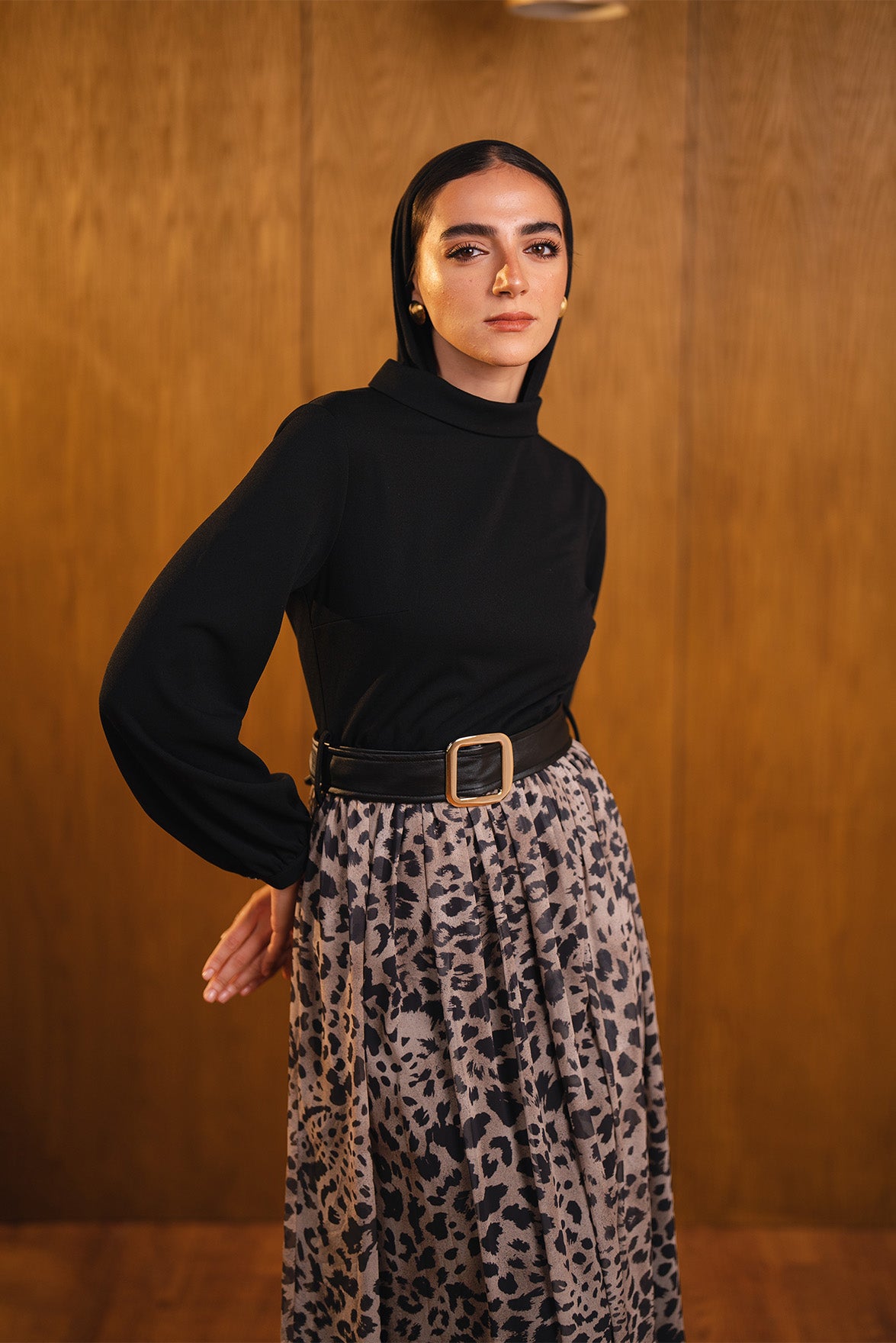 Leopard Print Maxi Dress