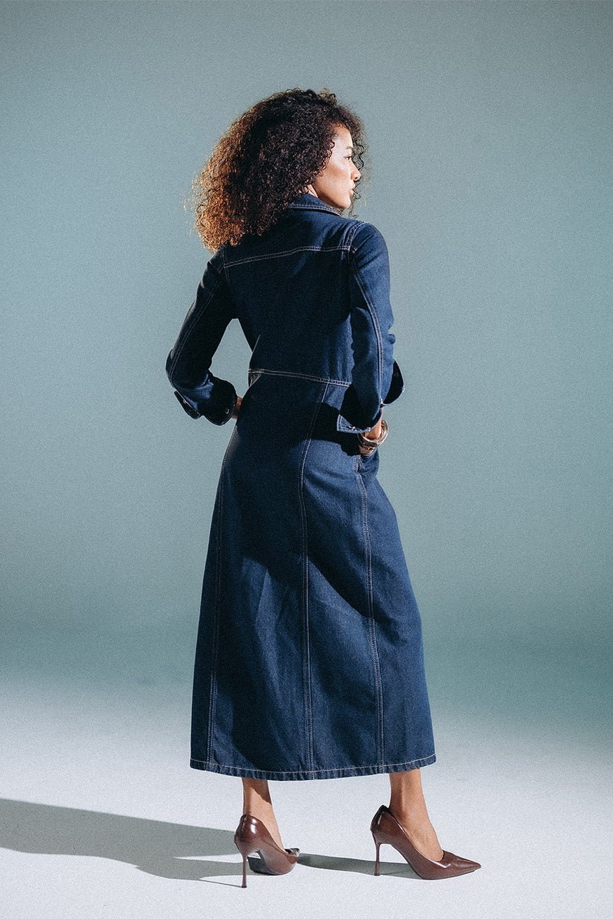 Denim Maxi Dress