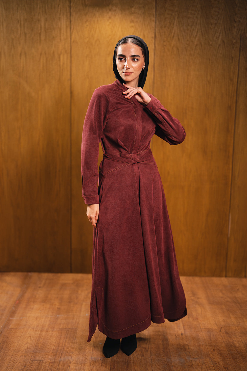 Knot-Front Maxi Dress