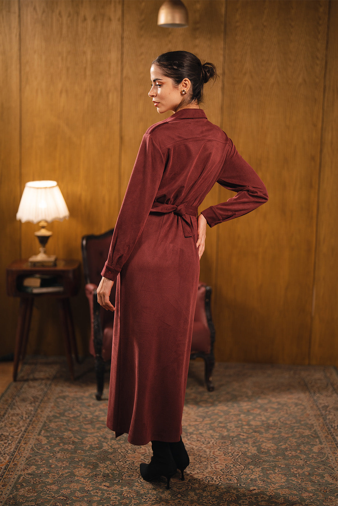 Wrap Style Long Dress