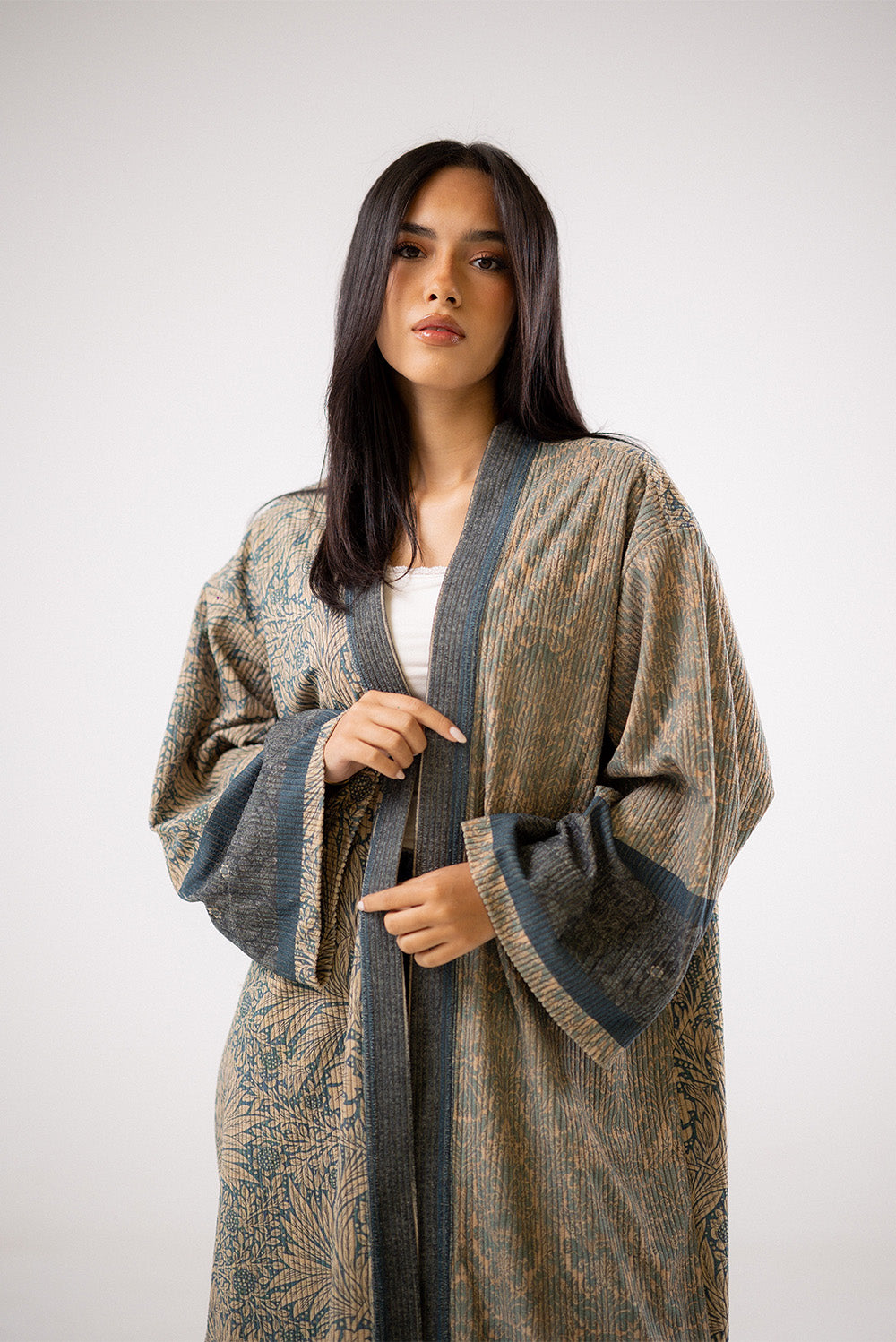 Patterned Kimono Cardigan