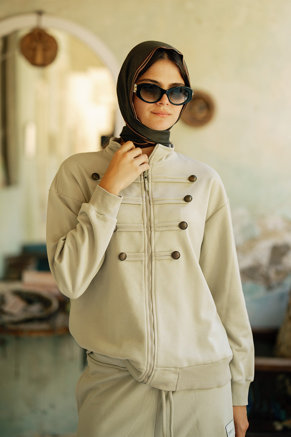 Military-Style Zip Jacket