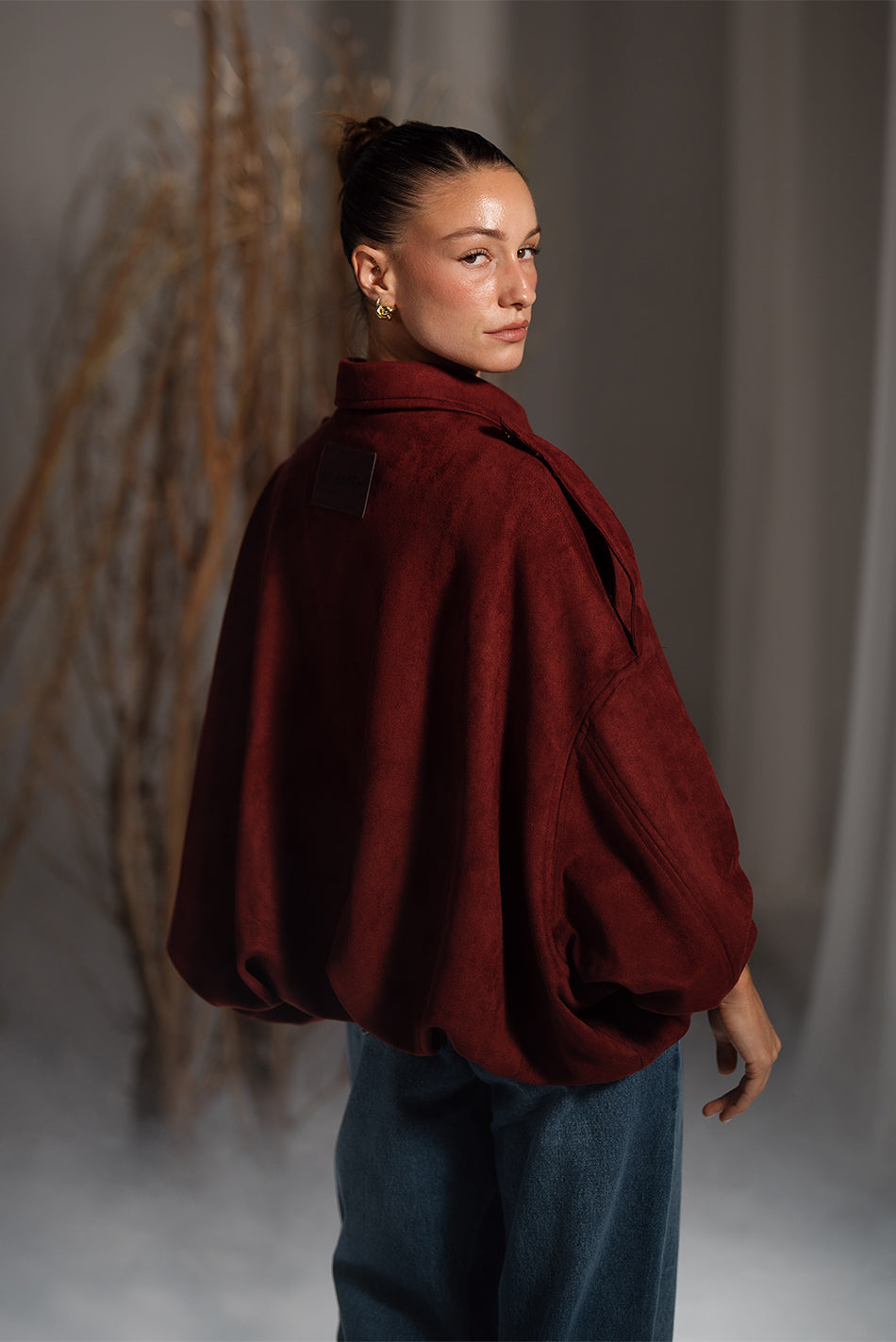 Oversized Suede Jacket