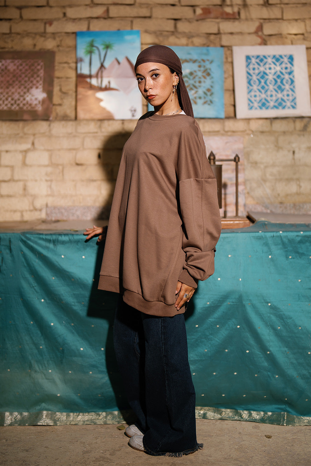 Oversized Crewneck Sweatshirt