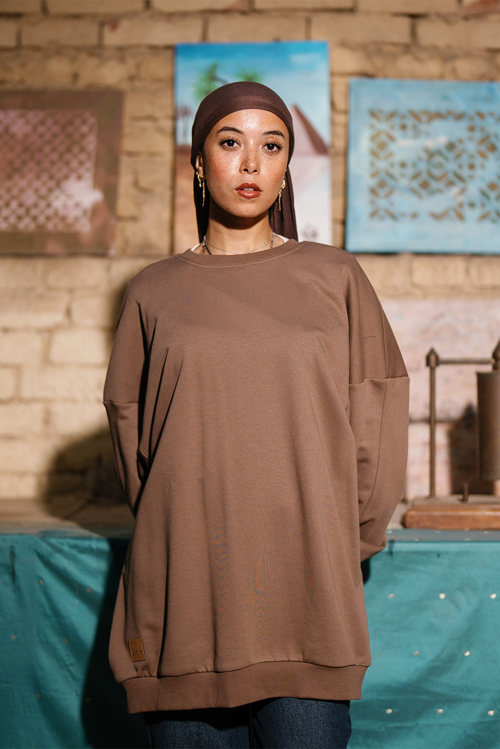 Oversized Crewneck Sweatshirt