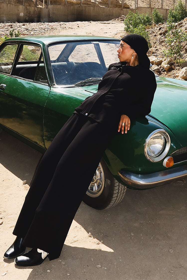 Wide-Leg Trousers: