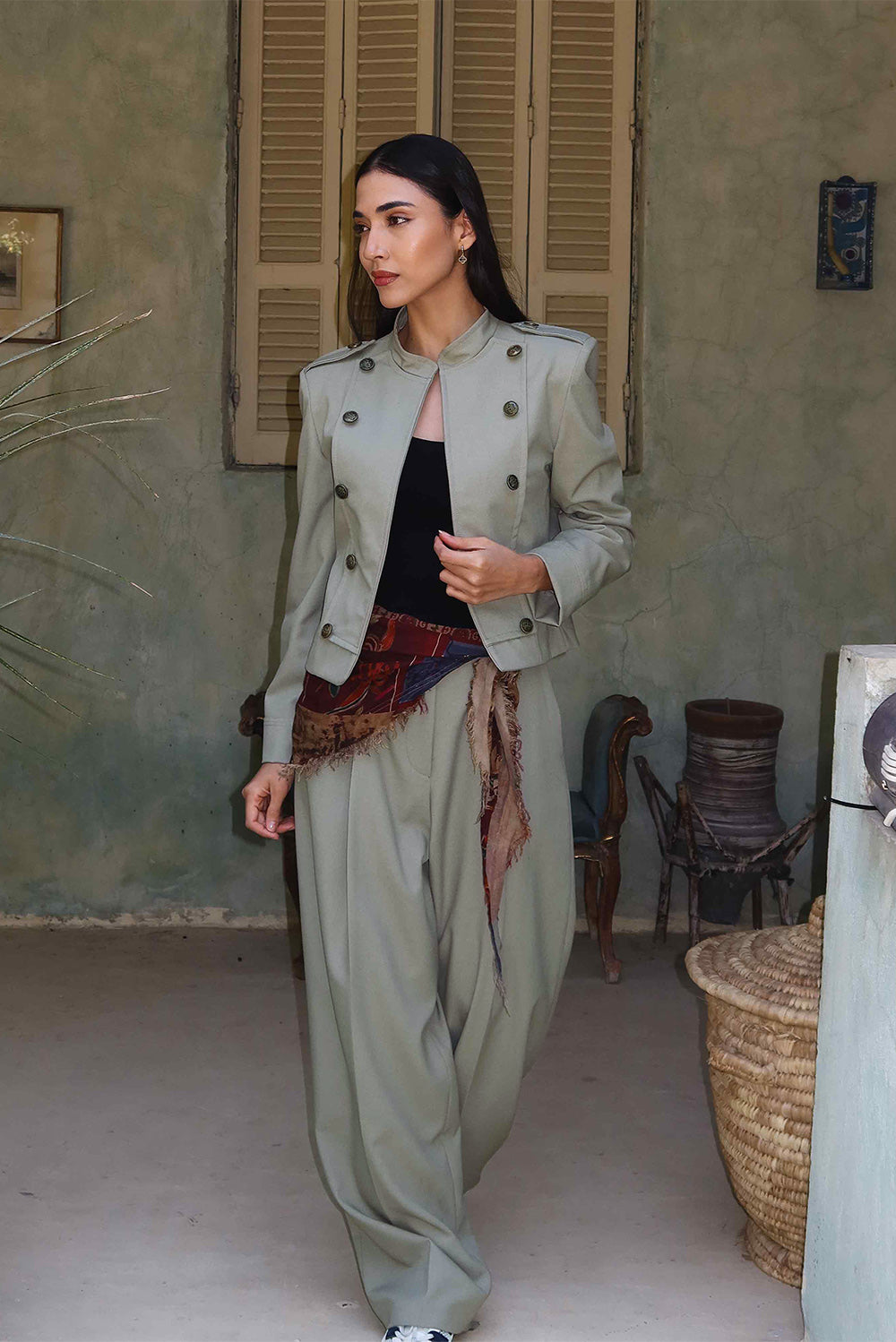 Wide-Leg Trousers