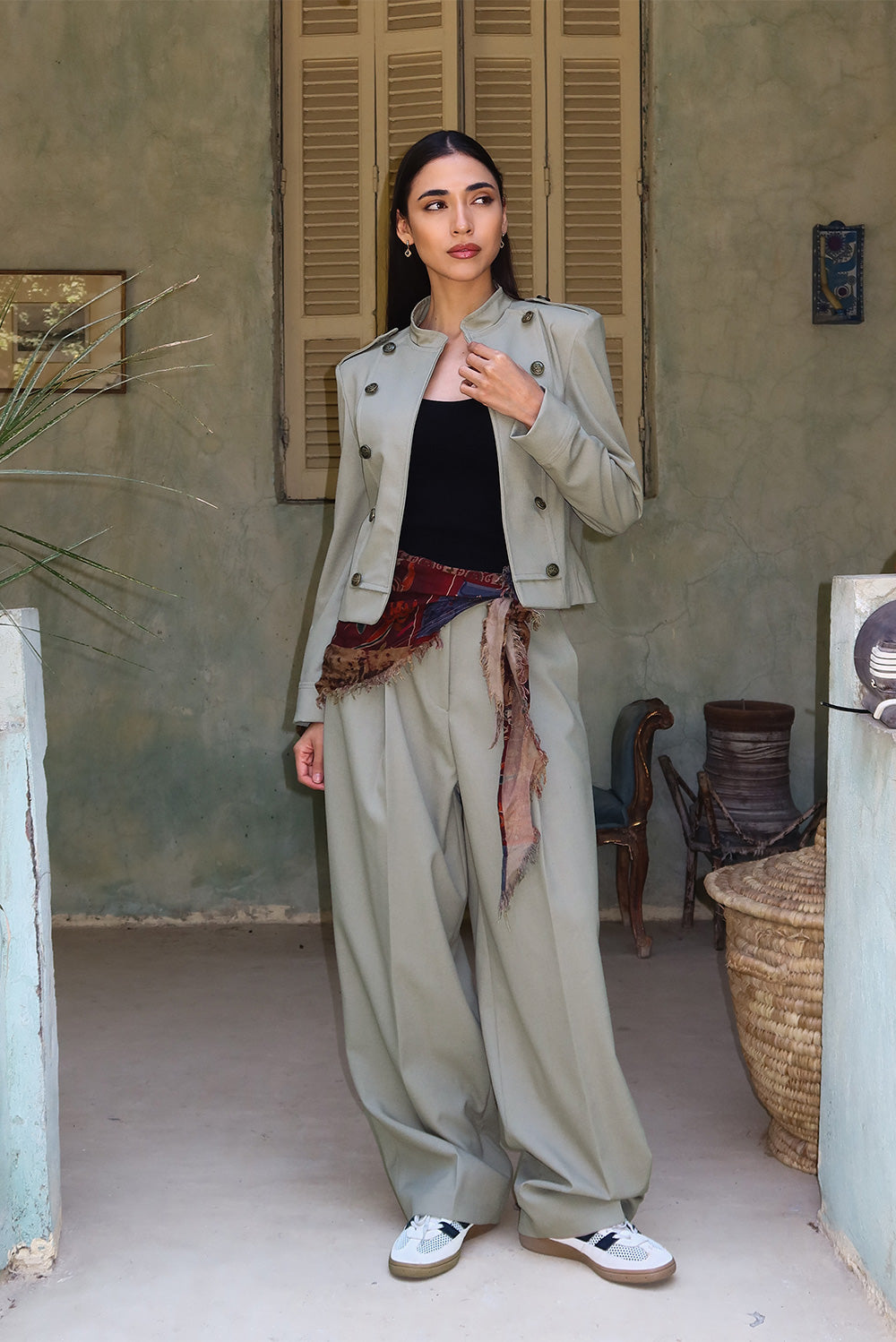 Wide-Leg Trousers