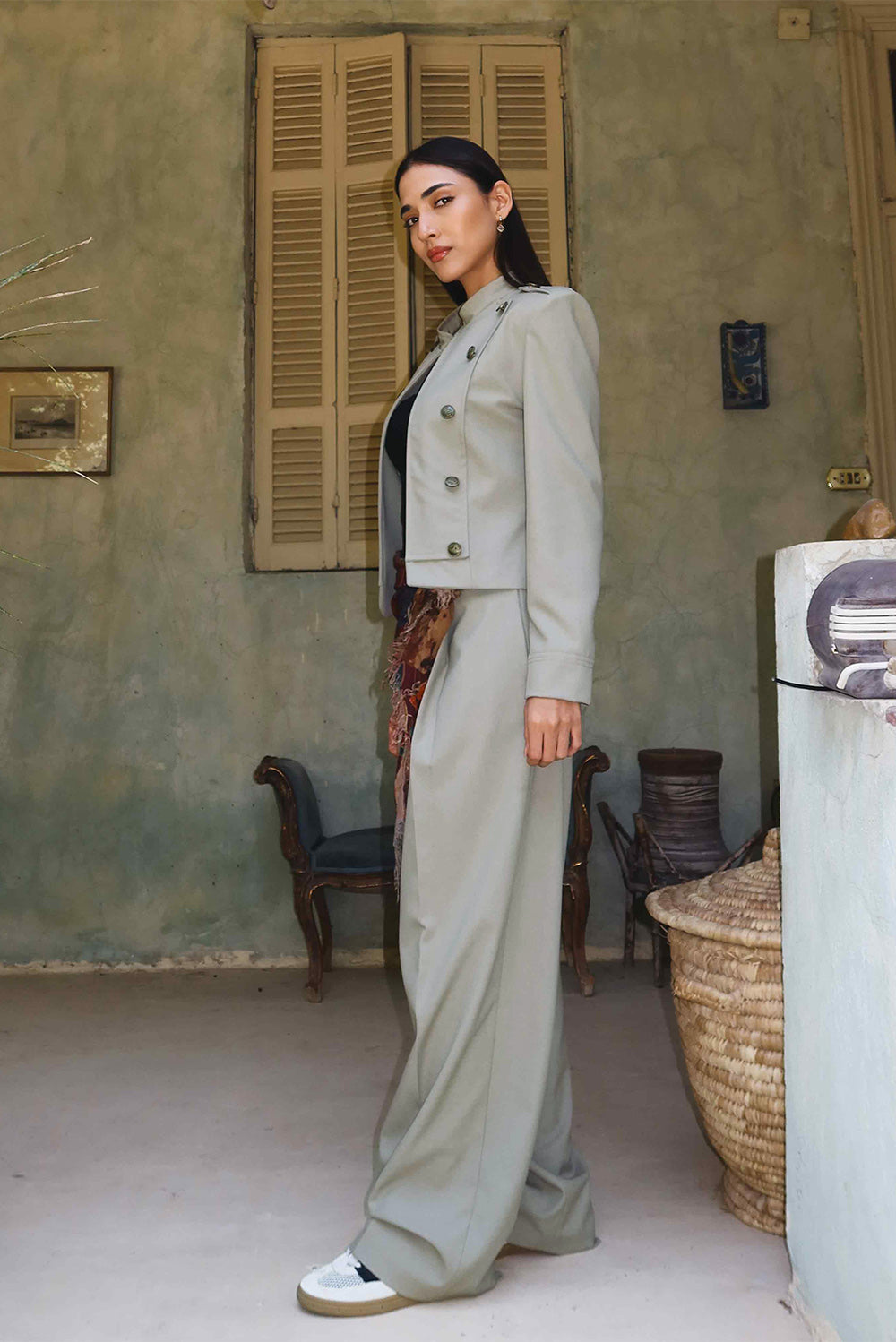 Wide-Leg Trousers
