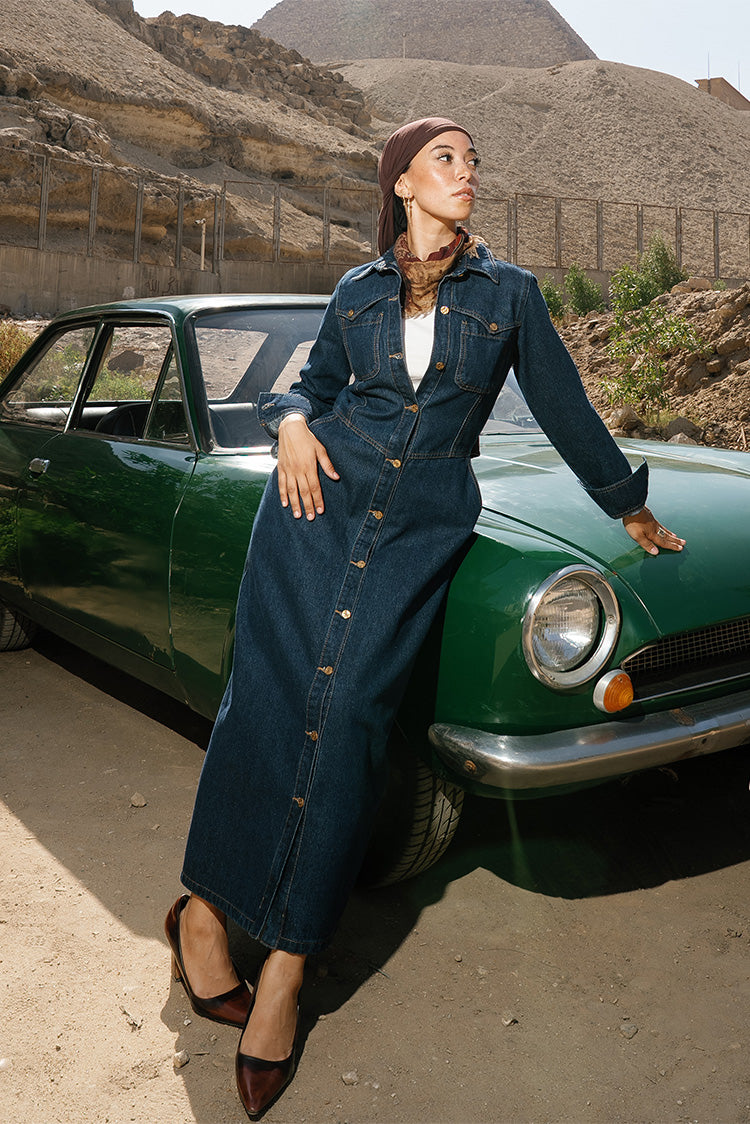 Denim Maxi Dress