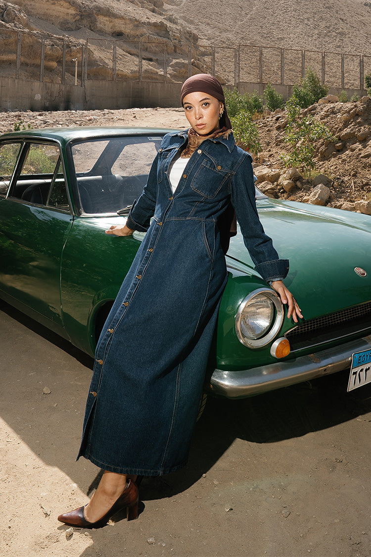 Denim Maxi Dress
