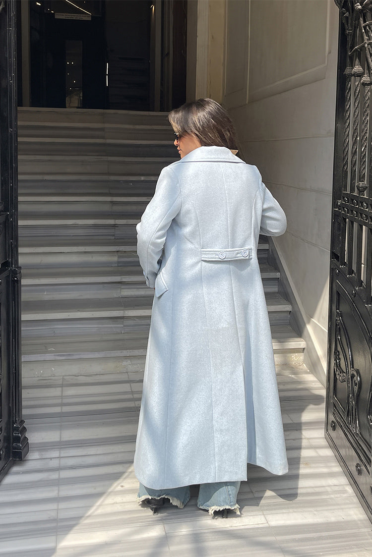 Long Trench-Style Coat
