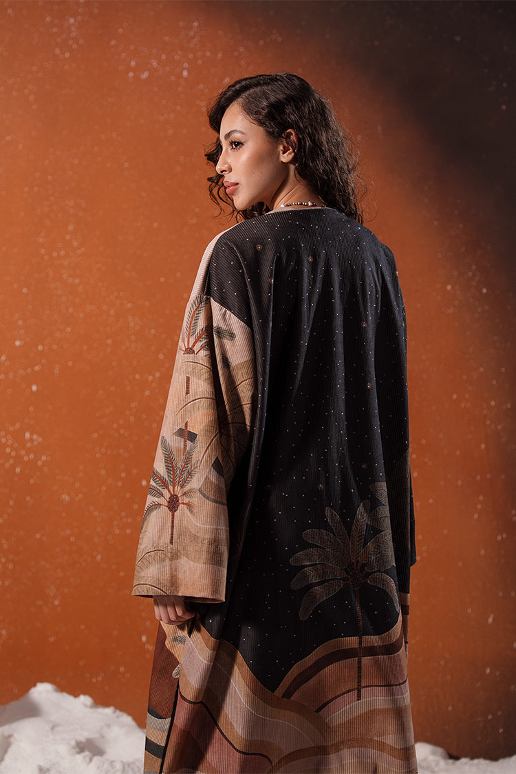 Patterned Long Kimono
