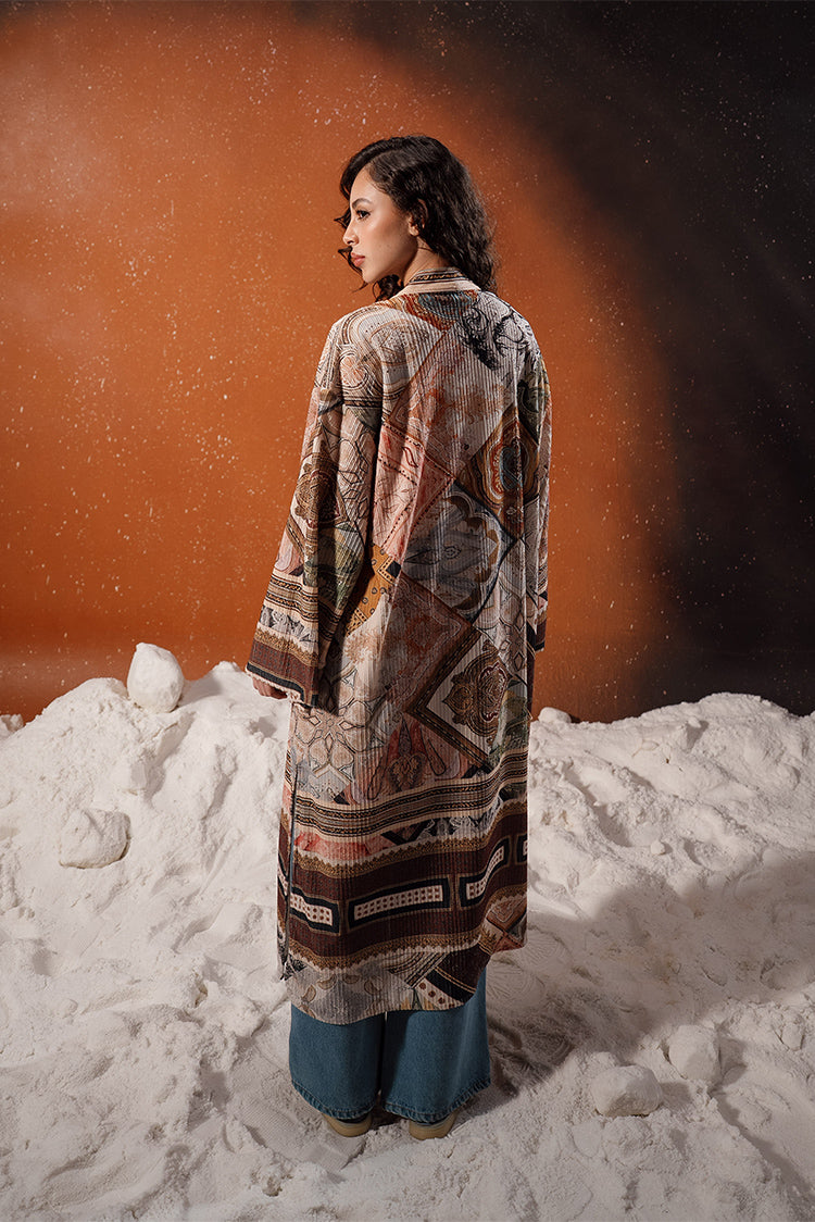 Patterned Long Cardigan