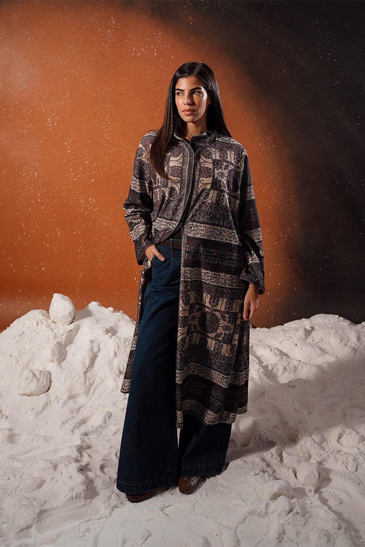 Velvet Patterned long shirt