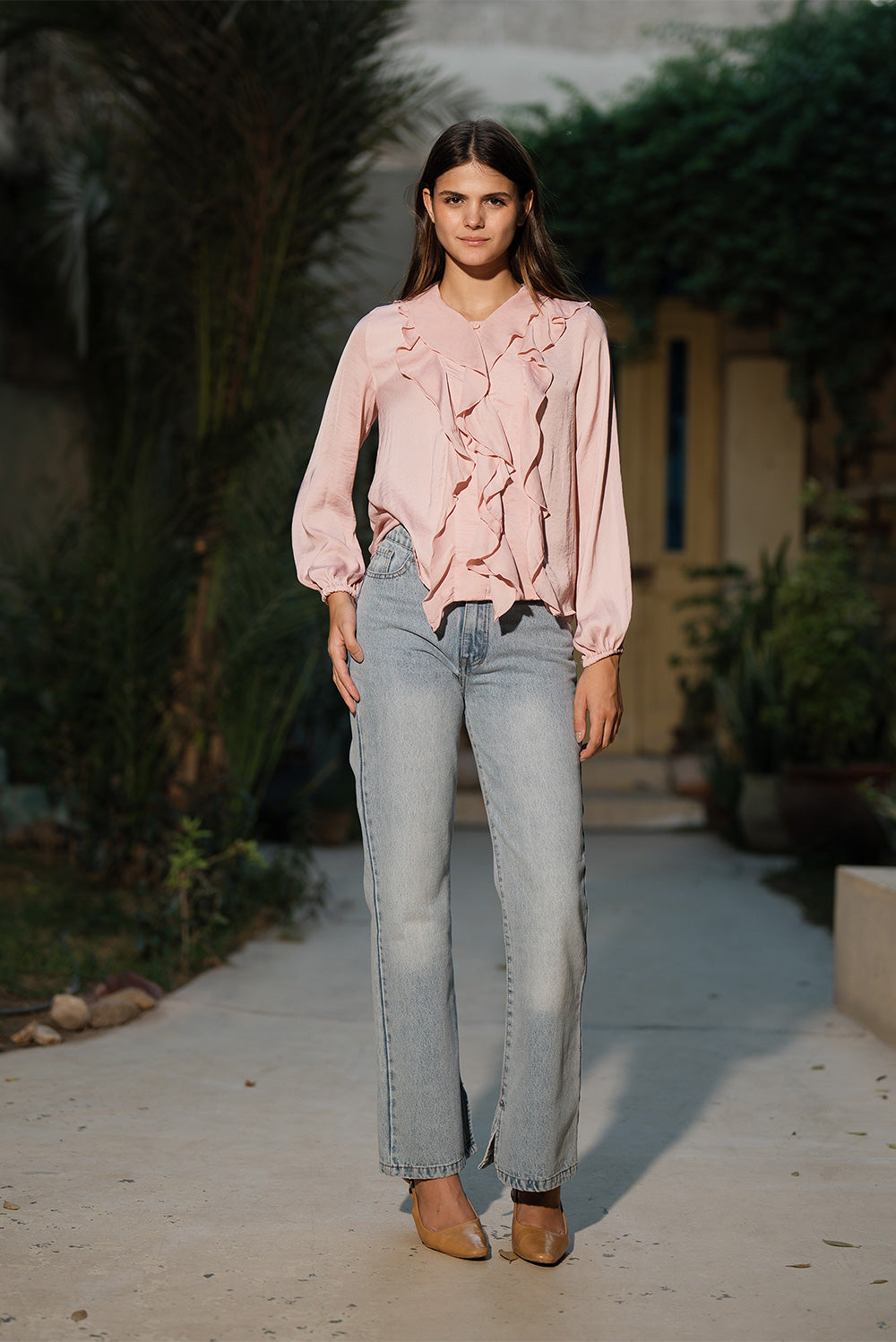 Ruffled chiffon Blouse