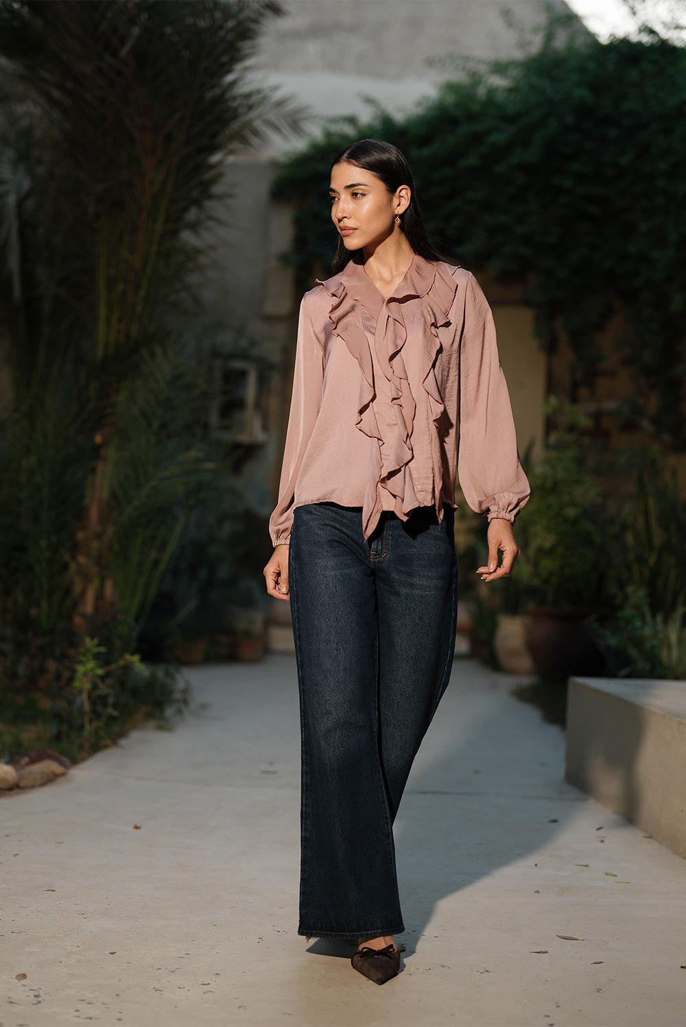 Ruffled chiffon Blouse