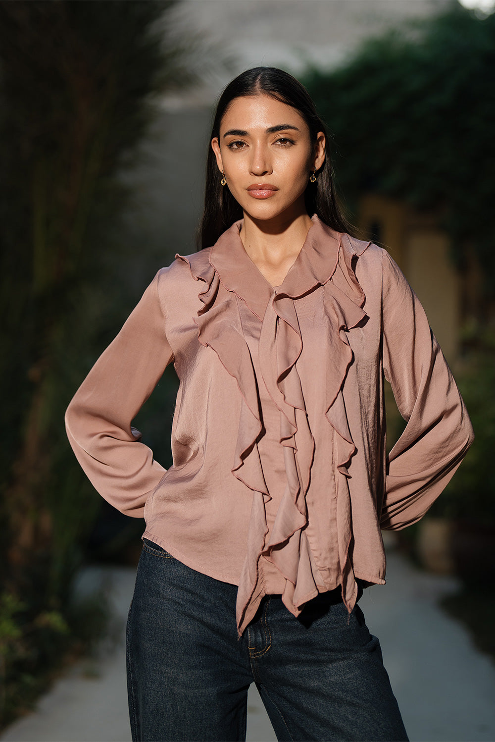 Ruffled chiffon Blouse