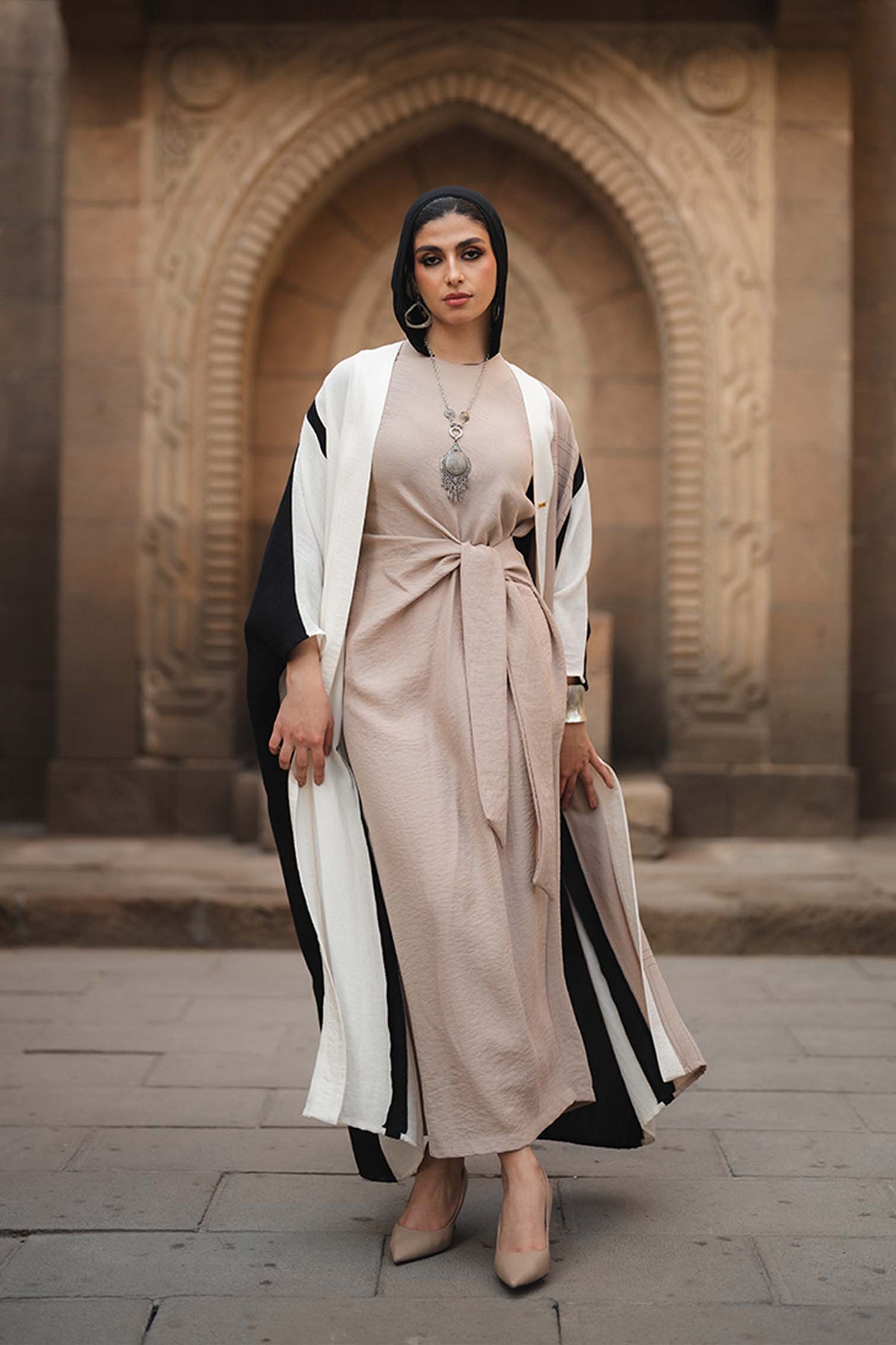 3 COLOR OPEN ABAYA