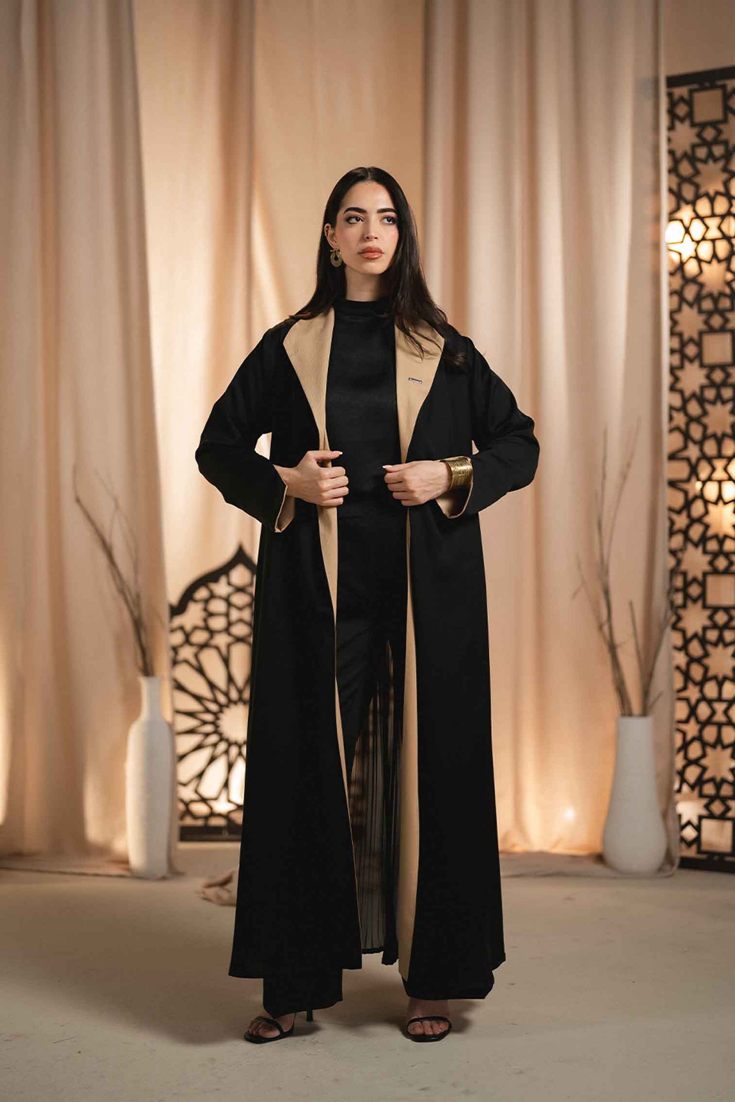 SILKXCHIFFON ABAYA