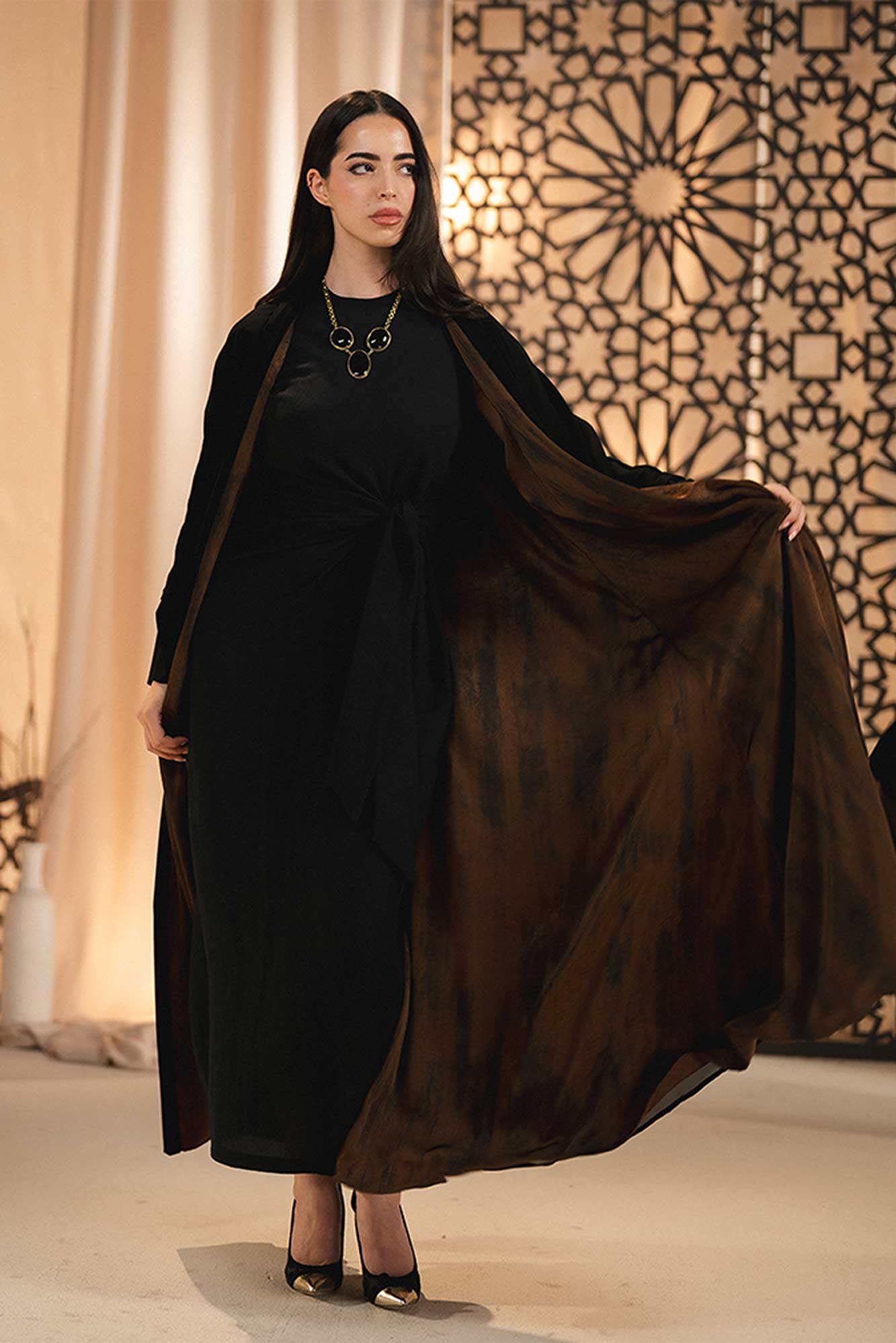 DOUBLE FACE ABAYA