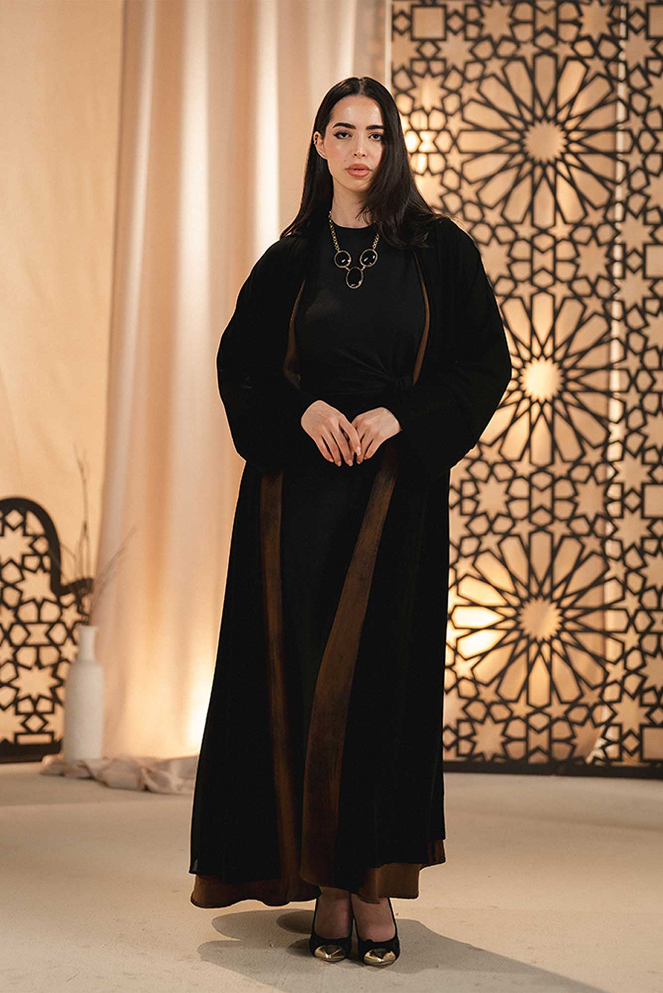 DOUBLE FACE ABAYA